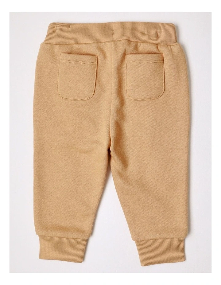 Pintuck Trackpants in Tan image 3